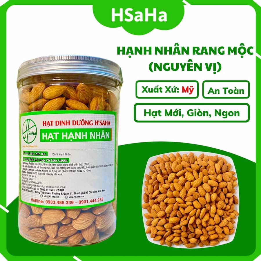 Hạnh nhân rang mộc Mỹ Hạnh nhân rang mộc Mỹ