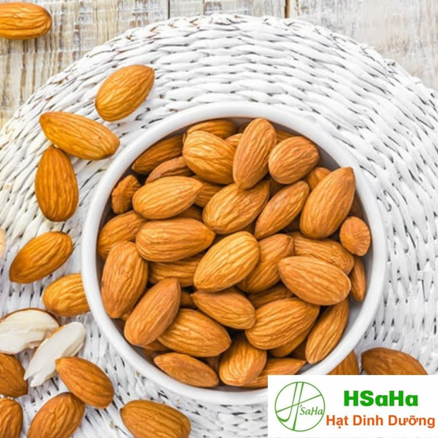 Hạnh Nhân Sống (Tươi) Nhập Khẩu Mỹ HSaHa Hạnh nhân tươi nguyên chất HSaHa