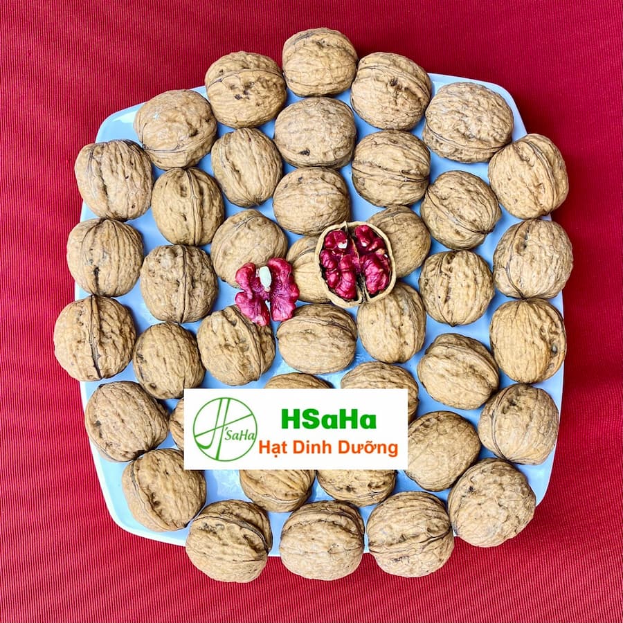 Óc Chó Đỏ Nguyên Vỏ Mỹ HSaHa Hạt óc chó đỏ