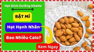 100g hạt hạnh nhân bao nhiêu calo