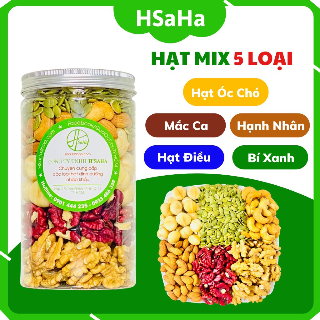 Hạt mix 5 loại HSaHa Hạt mix 5 loại HSaHa