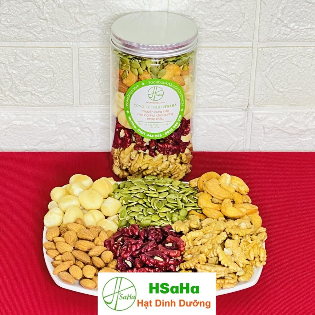 Hộp mix 5 loại hạt Hộp mix 5 loại hạt