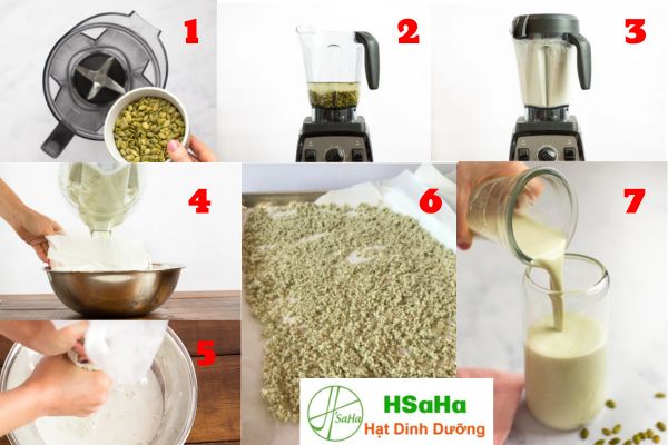 Cách làm sữa hạt bí xanh cách nấu sữa hạt bí xanh