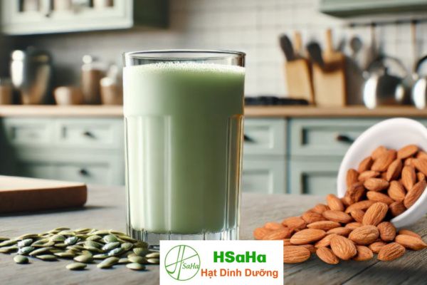 Sữa hạt bí xanh hạnh nhân sữa hạt bí xanh hạnh nhân