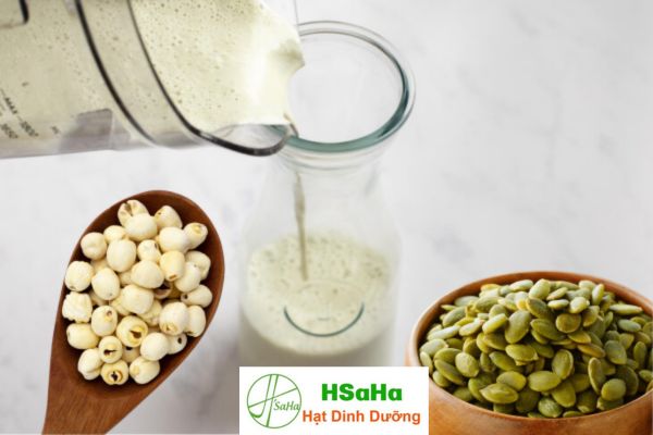 Sữa hạt bí xanh hạt sen sữa hạt bí xanh hạt sen